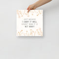 Empathy Quote Poster - 'I Carry It Well' Floral Wall Art