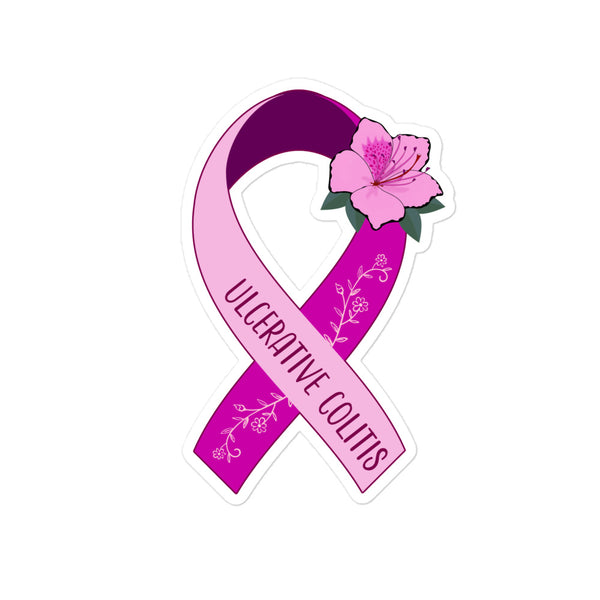 Ulcerative Colitis Warrior sticker | Raise Awareness and Embrace Strength with the UC Ribbon