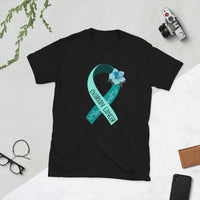 Ovarian Cancer Warrior T-Shirt | Fighting with Hope, Inspiring Courage