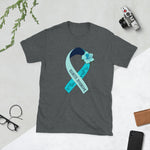 Tourette Syndrome Warriors T-Shirt with Tourette Syndrome Awareness Ribbon