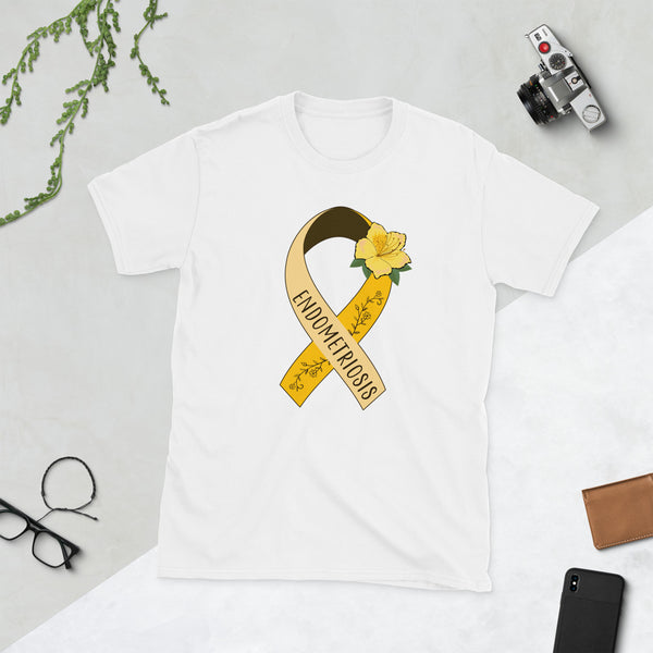 Endometriosis Warrior T-Shirt | Raise Awareness and Stand Strong with the Endometriosis Ribbon