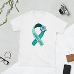 Ovarian Cancer Warrior T-Shirt | Fighting with Hope, Inspiring Courage