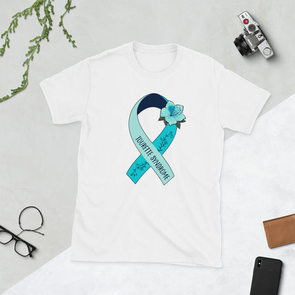 Tourette Syndrome Warriors T-Shirt with Tourette Syndrome Awareness Ribbon